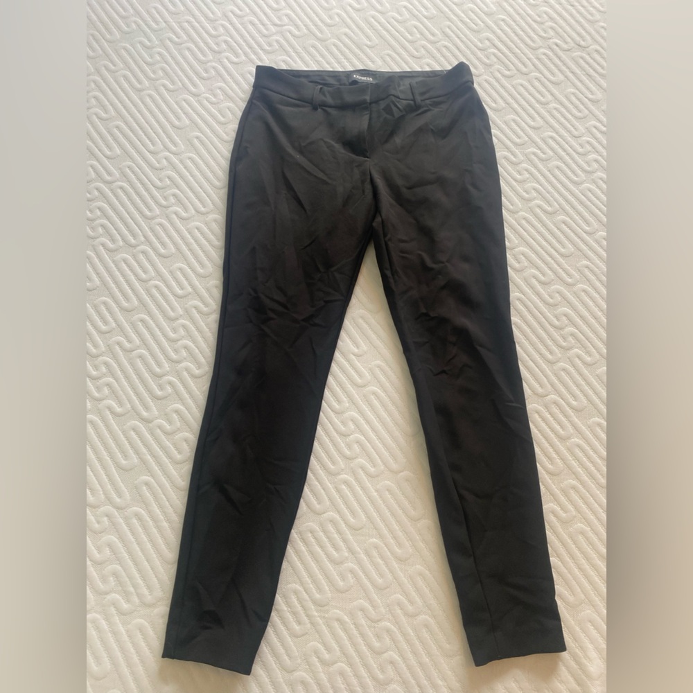 Express black skinny trousers